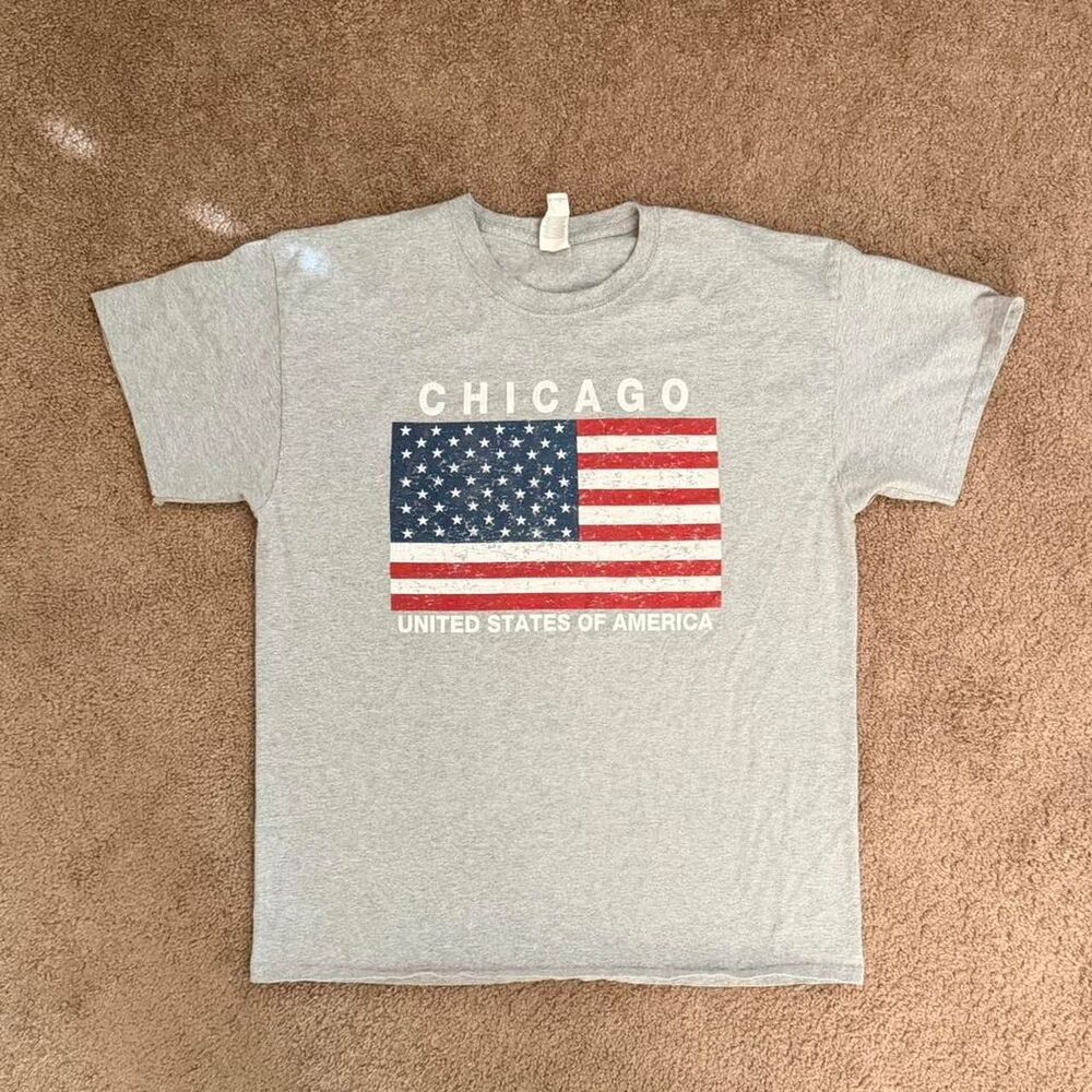 Chicago American Flag T-shirt